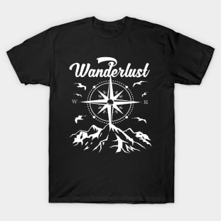 Wanderlust Design | Berge Kompass Shirt T-Shirt